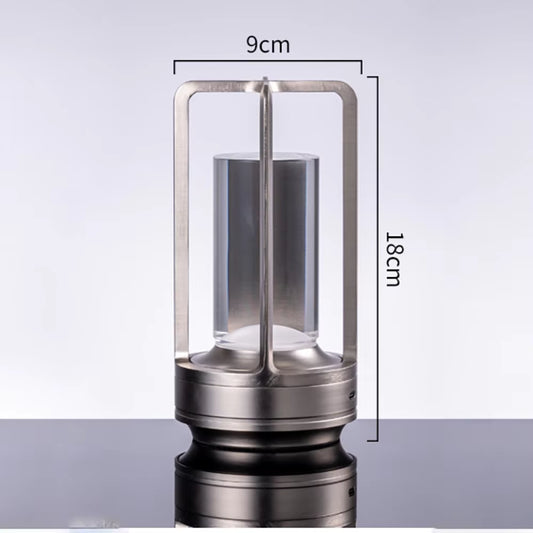 LED Crystal Table Lamp Plastic Rechargeable Touch Night Lamp Bedroom Bedside Table Lamp Restaurant Decorative Lamp