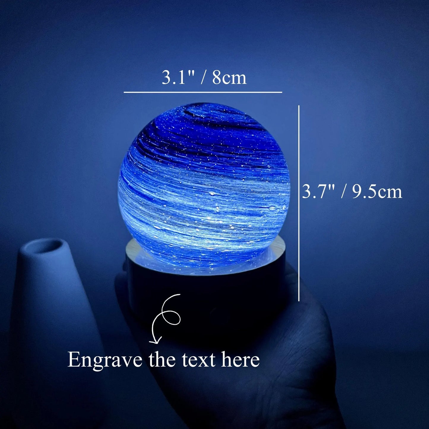 Custom Planet Night Light, Milky Way Night Lamp, Galaxy Desk Lamp, Space Ball Lighting, Astronomy Christmas Gift, Nebula Sphere Bedside Lamp