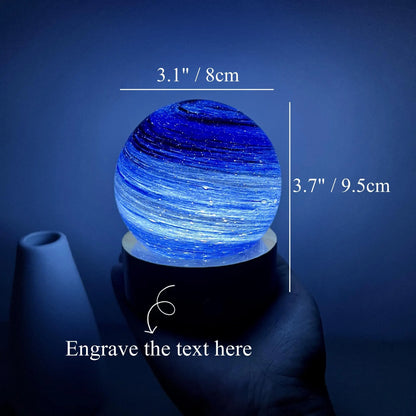 Custom Planet Night Light, Milky Way Night Lamp, Galaxy Desk Lamp, Space Ball Lighting, Astronomy Christmas Gift, Nebula Sphere Bedside Lamp