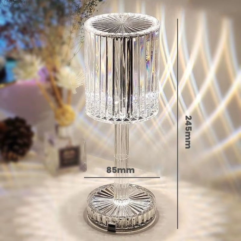 Crystal Table Lamp Touch Remote Control Night Lamp Rechargeable Bedside Lamp Night Lights Acrylic Home Decor Lighti Decoration